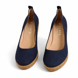 Viscata Barcelona Womens Espadrilles Wedge Cassic European Style Sz 41 US 10